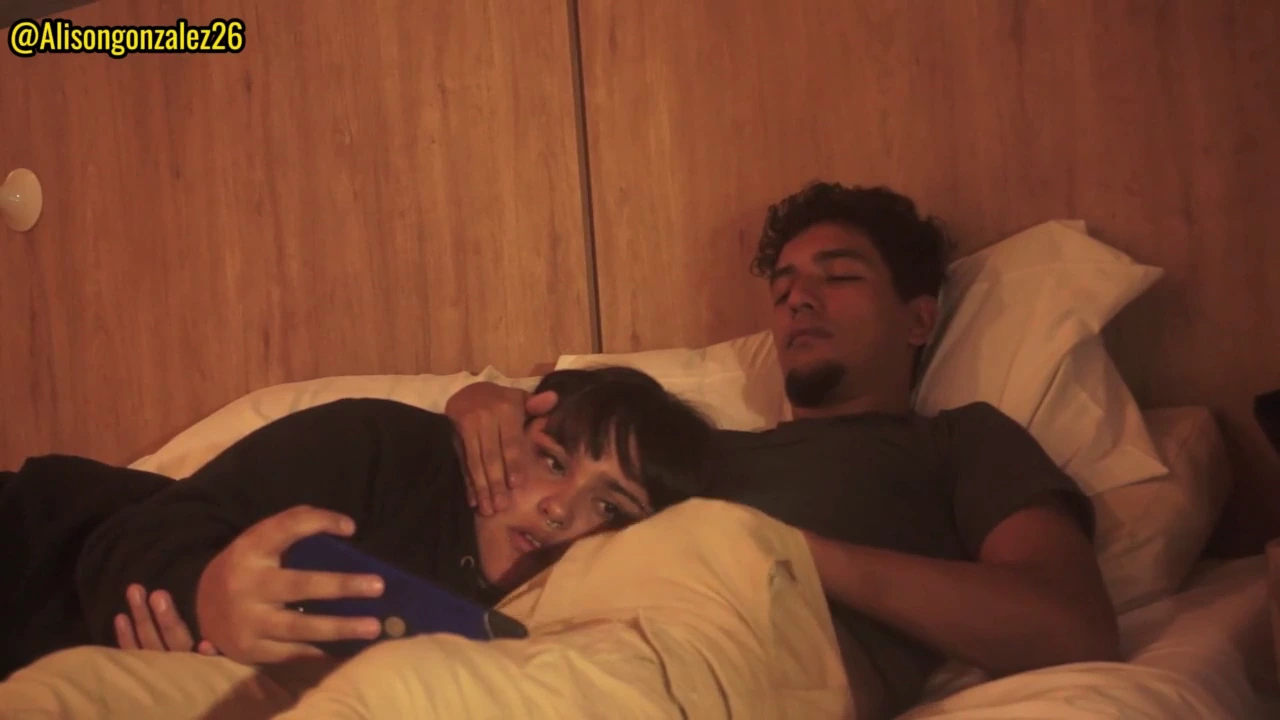Step sis accidentally swallows my dick during movie watching session porn video